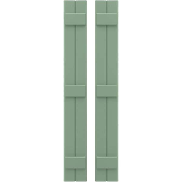 Ekena Millwork Americraft 2-Board, 3 Batten Exterior Real Wood Joined Board-n-Batten Shutters, ARW401BB207X67TGH, PR ARW401BB207X67TGH - main